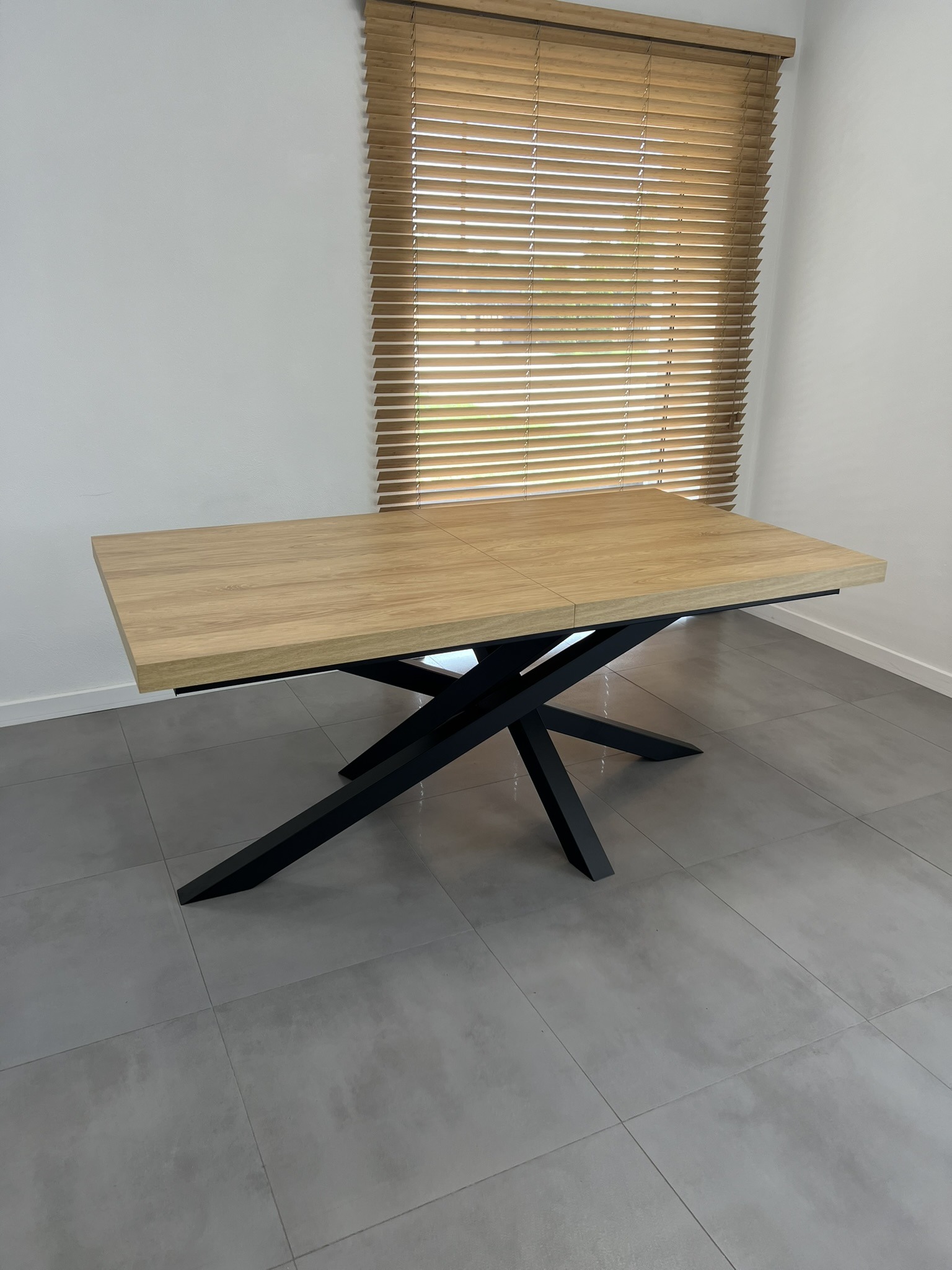Stół rozkładany XXL DENVER z designerską metalową podstawą - obrazek 5