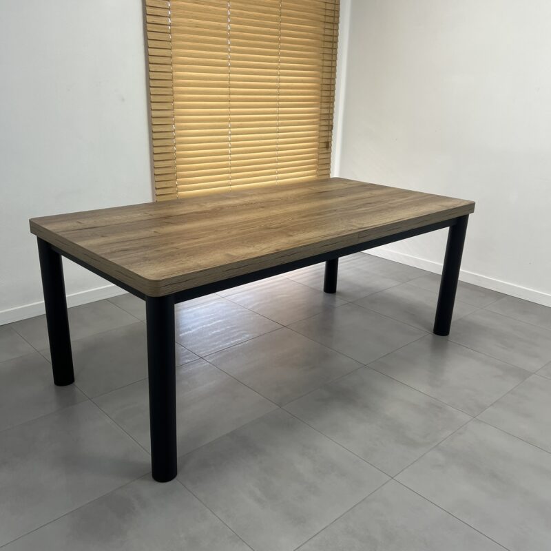 Stół MILANO 200X100 + 2X50 DĄB HALIFAX TABAK EGGER (2)