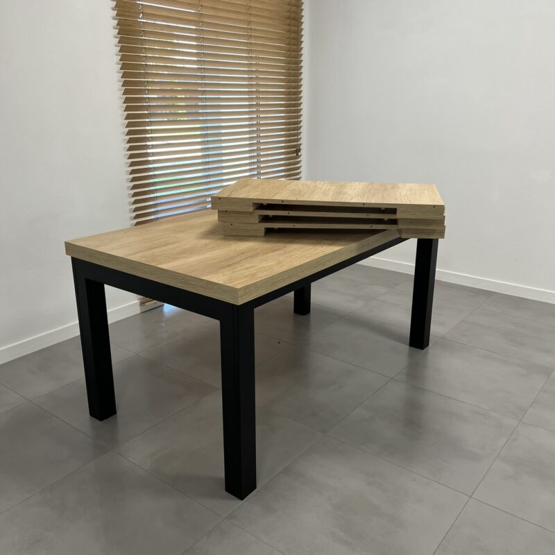 Stół MONACO XXL 160X90 + 3X50 DĄB NEBRASKA (1)